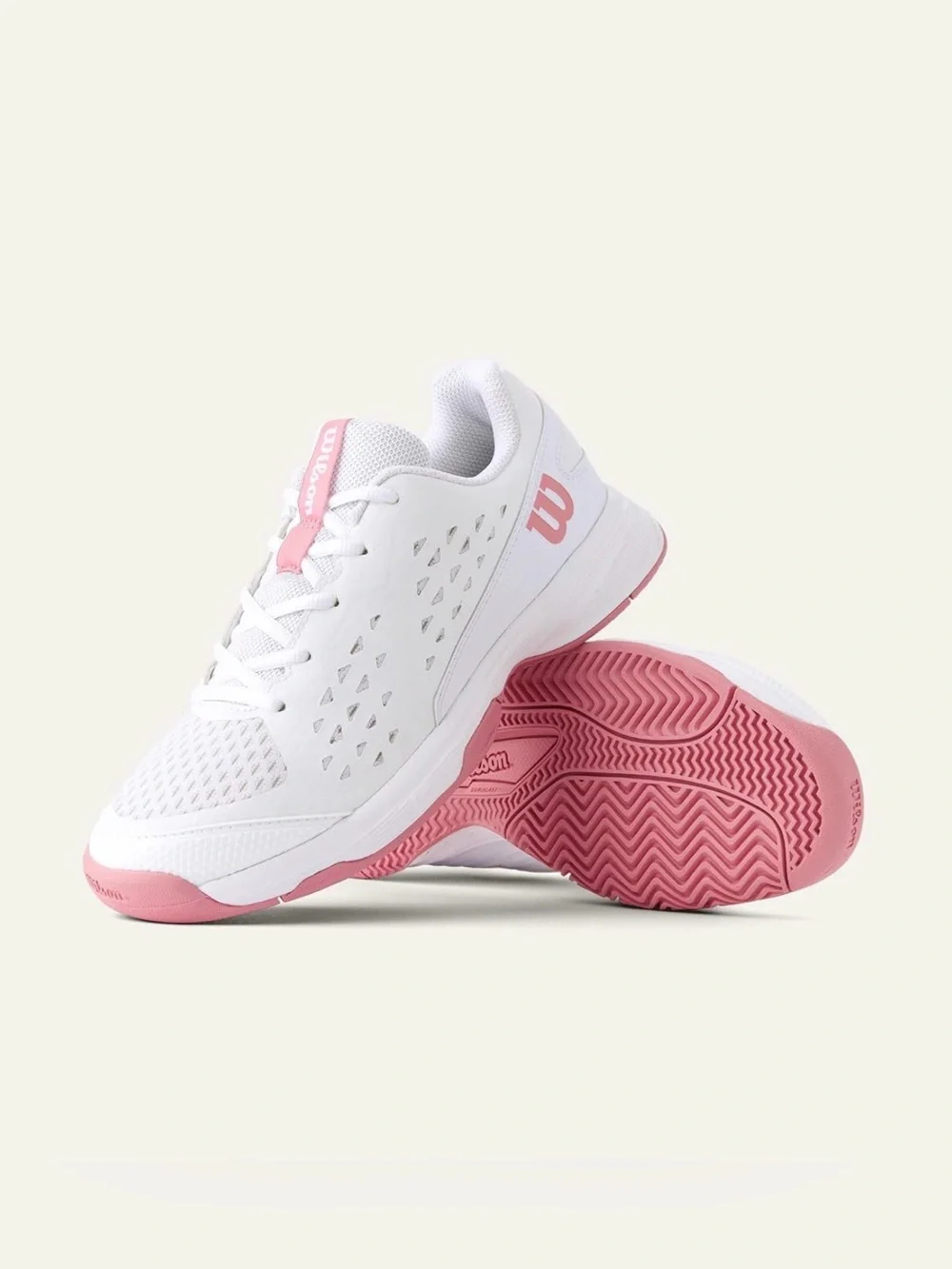 NWT Wilson Kids Tennis Shoes White Pink   NEW